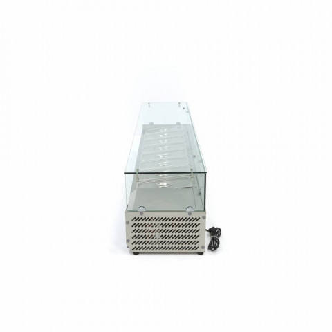 MAXIMA Kühlaufsatzvitrine 8xGN1/3 - 180cm