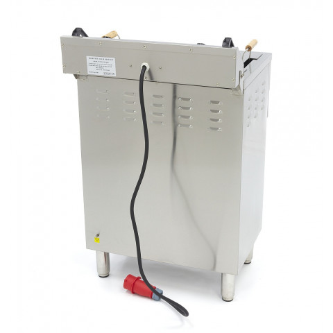 MAXIMA 35 Liter Tisch-Friteuse mit Fettablasshahn und Schrank