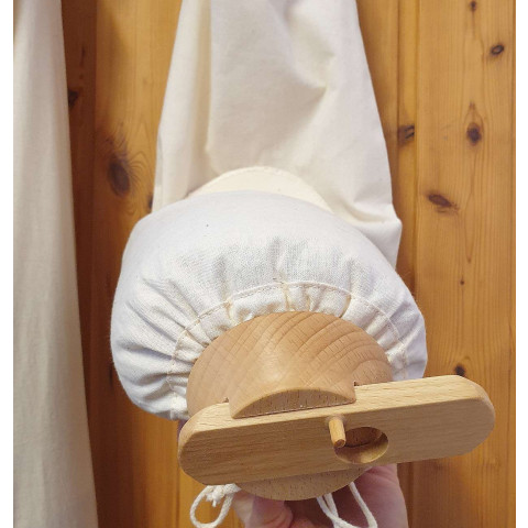 GAMMO Leinen Getreidesack mit Ablaufhahn - 5 kg