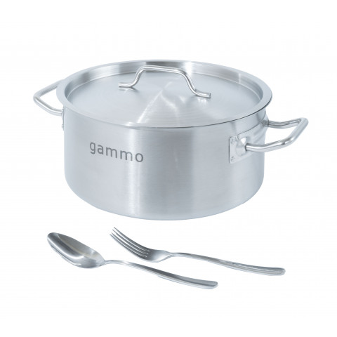 GAMMO Kochtopf mit Deckel 8 Liter 28x13cm