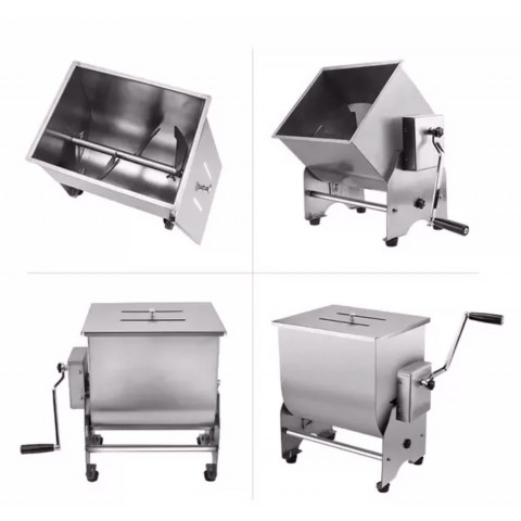 GAMMO manueller Fleischmischer mit Kippschüssel - 30 L/25 Kg Fleisch