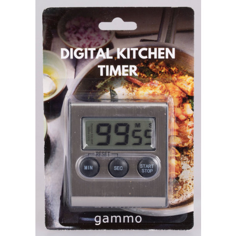 GAMMO digitaler Küchentimer - Edelstahl