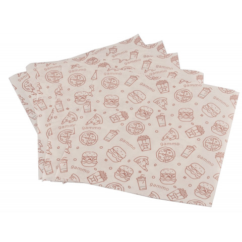 Fettdichte Papiertüten - 2 Seiten offen  - 140x140 mm - 200Stk/Box