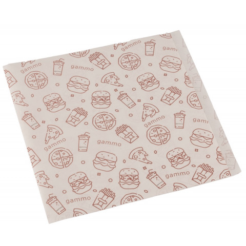 Fettdichte Papiertüten - 2 Seiten offen  - 140x140 mm - 200Stk/Box