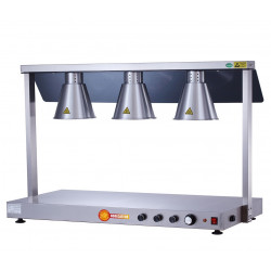 HORECATECH Wärmeplatte mit 3 Infrarotlampe