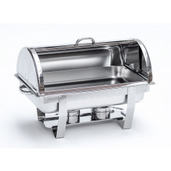 GAMMO Chafing Dish Edelstahl GN 1/1 mit Roll Top Deckel