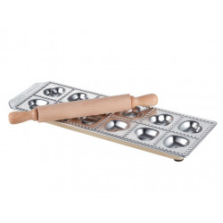 IMPERIA Ravioli cuoricini Ravioli Form mit Teigrolle - 12 Stk