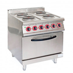 GAMMO Elektro Herd mit 4 runde Platten + statischer Backofen