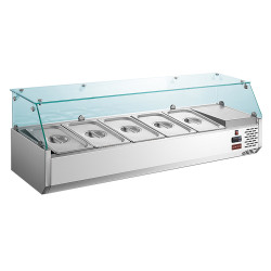 GAMMO Kühlaufsatzvitrine 135cm - 5xGN1/3