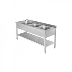 GAMMO Spültisch mit 3 Becken 40x50