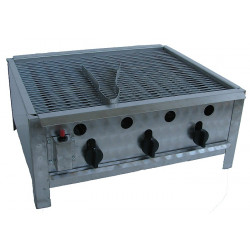 Gas Tischbräter mit Grillrost - 3 Brenner