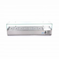 MAXIMA Kühlaufsatzvitrine 7xGN1/3 - 160cm