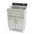 MAXIMA 30 Liter Tisch-Friteuse mit Fettablasshahn und Schrank