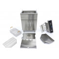 MAXIMA 35 Liter Tisch-Friteuse mit Fettablasshahn und Schrank