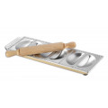 IMPERIA Panzerotti sorrisi Ravioli Form mit Teigrolle - 6 Stk