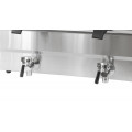 GAMMO elektrische Doppel Friteuse mit Fettablasshahn 16+16 Liter 5+5 kW