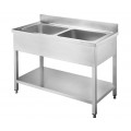 GAMMO Spültisch mit 2 Becken 50x50