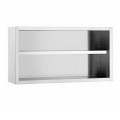 GAMMO Edelstahl Wandhängeschrank - offen - 1200x400x670mm