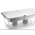 GAMMO einweg Chafing Dish 2x GN1/2 - 6 Stk-er Set